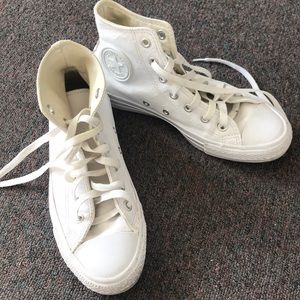 Converse leather high tops